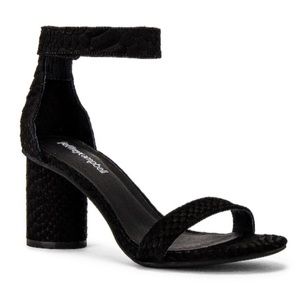NEW Jeffrey Campbell Laura Black Suede Snake Heel